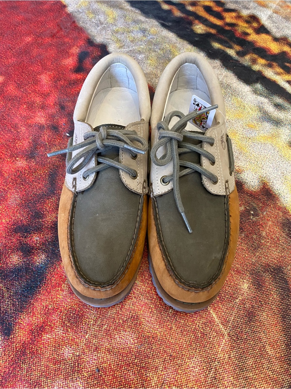 Timberland Multi Colored Leather Boat Shoes
